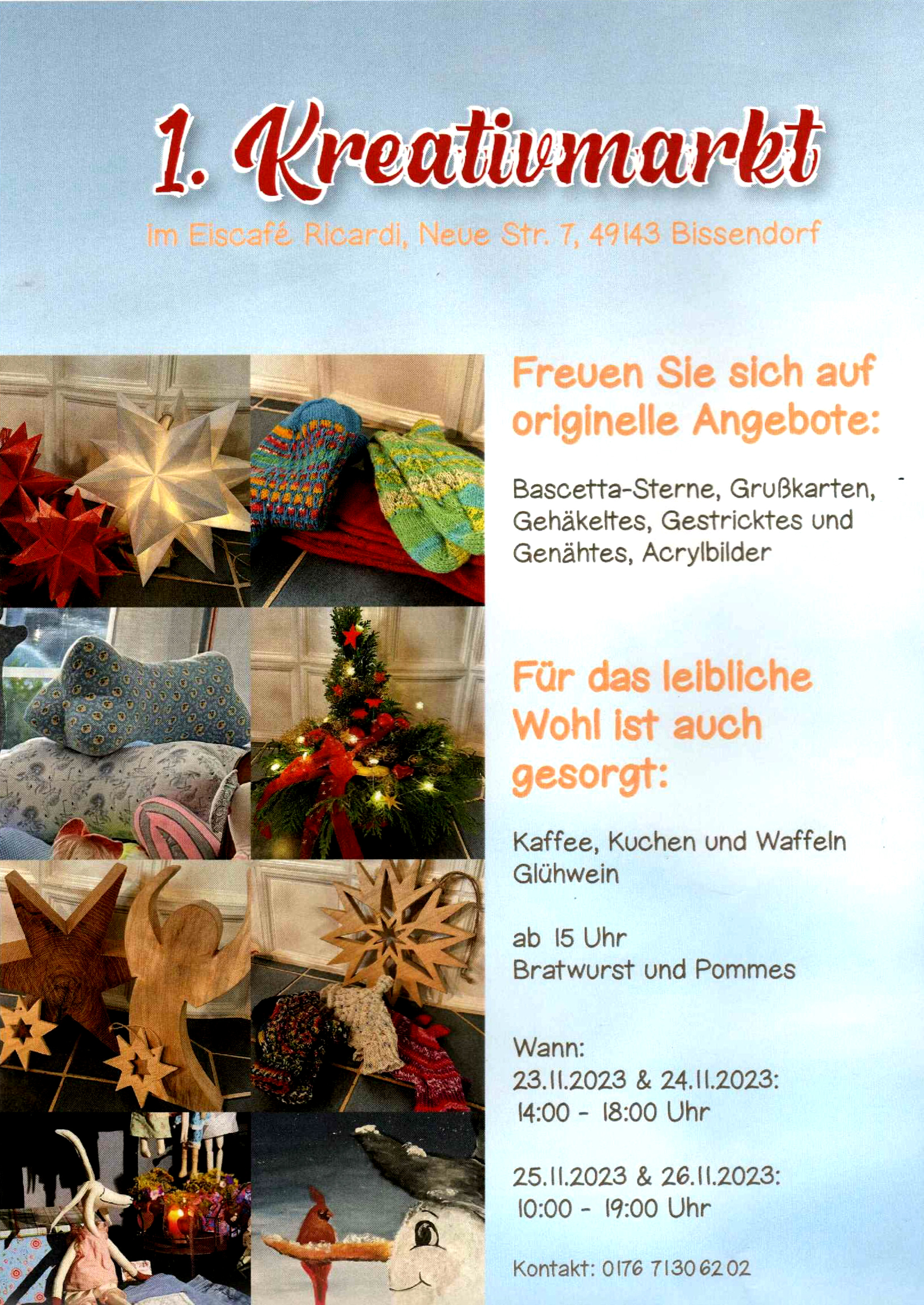 Flyer Kreativmarkt 23.11-26.11